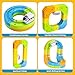 KlickRail Electric Train Set Flexible Race Track for Kids 4 6 7 8, 48 Pcs Car Track for Toddlers 3-5, Building Toy Train Track Gravity-Defying 3D Embedded Layouts & Motorized Car, STEM Learning Gift