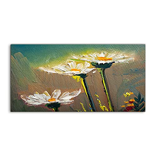 Tableau Image Acrylique 120x60cm Daisies flowers pour décoration murale de salon