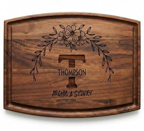 Tabla de cortar personalizada grabada en madera miniatura 1