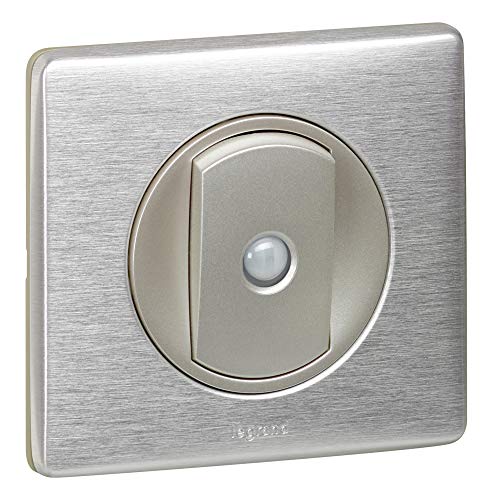 Legrand 068921 Céliane Plaque de Finition Aluminium 1 Poste, Gris