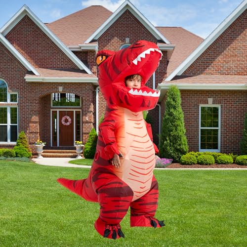 Blow Up Trex Costume,Inflatable Costumes for Kids,Inflatable Dinosaur Costume,Halloween Costumes for Boys Girls2