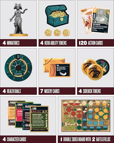 restoration games unmatched battle of legends vol 3 - for ages 9 and up 2 to 4 players