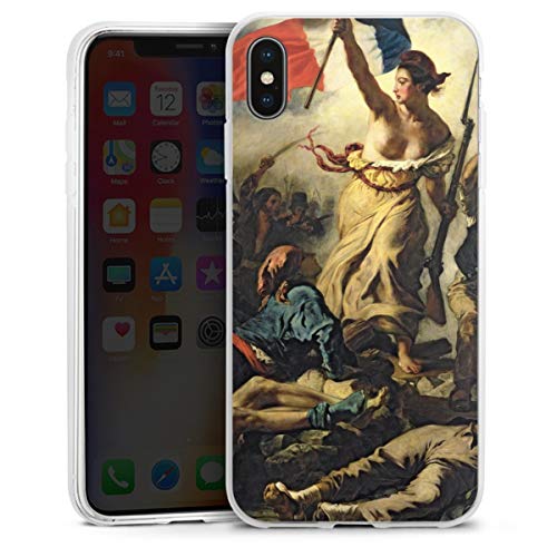Etui silicone iPhone XS Max coque souple France Peinture Révolution antichoc