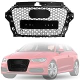 Front Grille Fits for 2013-2016 Audi A3 S3 8V Gloss Black