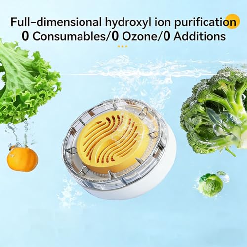 Nettoyeur portable fruits légumes viande IPX7 - Appareil de purification alimentaire USB sans fil