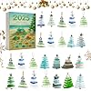 2025 New Sea Glass Christmas Tree Advent Calendar, Ocean Themed with Tree Ornaments, Home Holiday Decoration & Gift for Ocean Lovers, Families (A-1 Set)