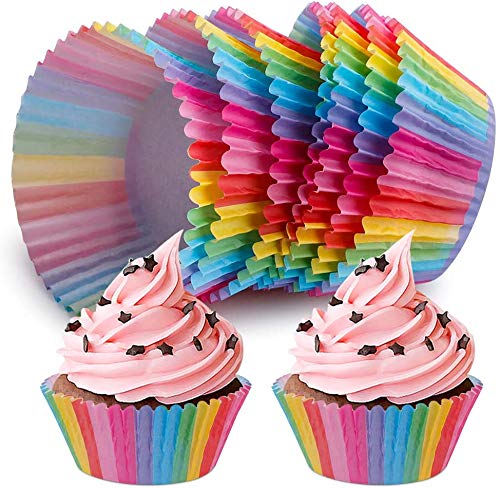 Ultra Non Stick Baking SPRINGFORM Cake TINS & Pack 12 Rainbow Cupcake Cases -Cake Baking Tins, Baking Molds (12 Cup Muffin Tray) - Image 4