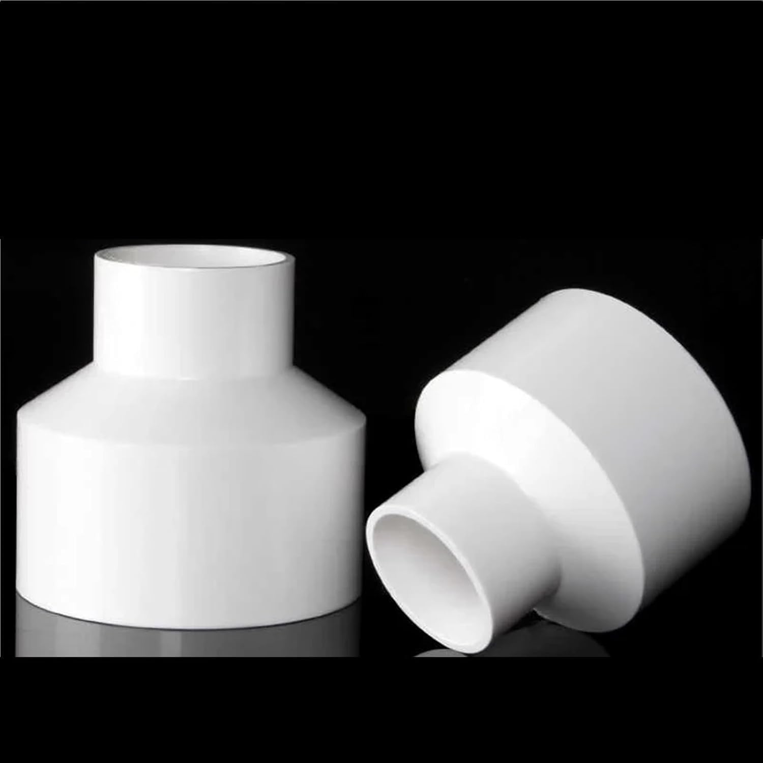 Conector de Manguera Conector Reductor Recto de PVC Blanco, 1 Pieza, 20/25/32/40~200 mm, for tubería de Agua, riego de jardín, Adaptador for Acuario.