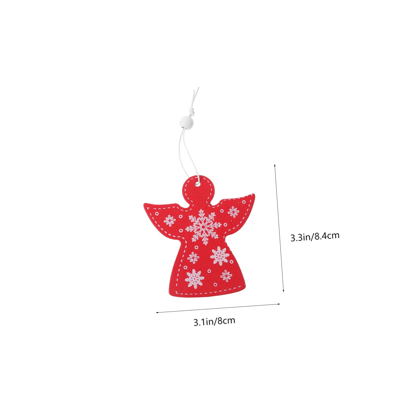 TEHAUX 100 Uds Adorno De Ángel Colgante De Navidad Accesorios De Madera Para Fiesta De Navidad Colgante De Ángel De Navidad Colgantes De Ángel De Navidad