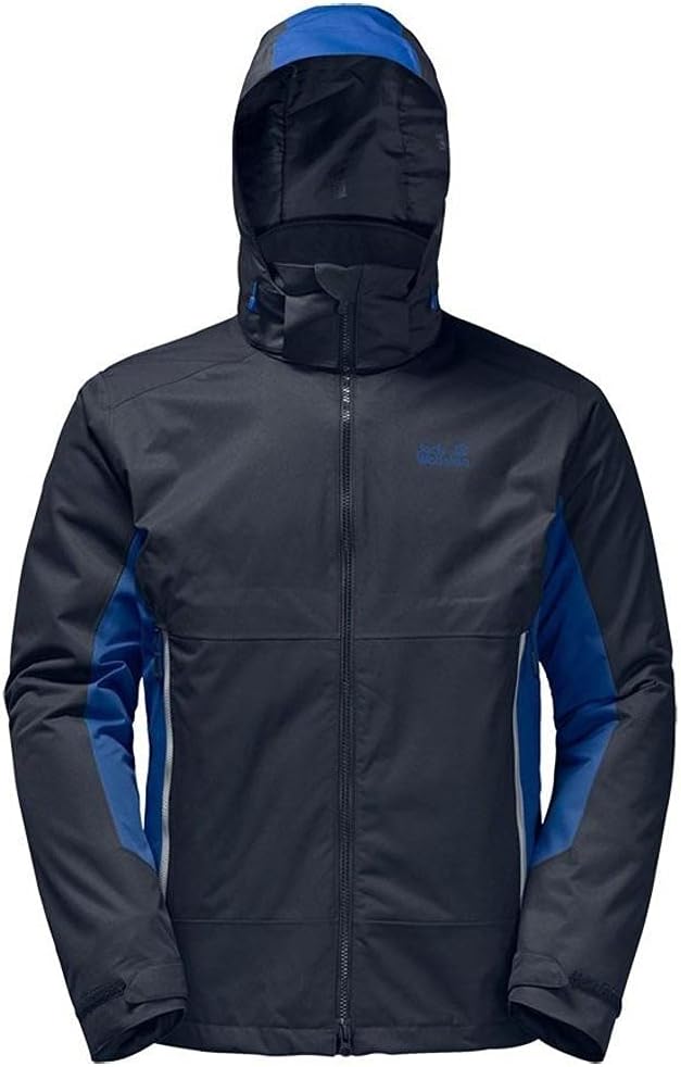 Jack Wolfskin Men's North Border Jacket, Night Blue, Medium