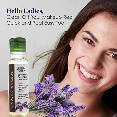 Image of Aloe Veda Lavender & Tea Tree Oil (Anti Acne) Face Cleanser 100ml