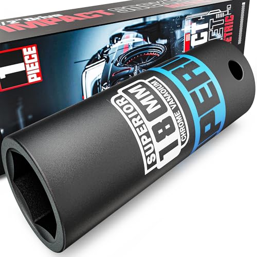 Image of 1 /2 inch Drive Impact Socket, 18 mm Deep Socket, Metric, 6 Point, CR-V, for Automotive Maintaince, Mechanical Equipment Maintaince