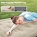 ALPHA CAMP 19” Twin Air Mattress with Built in Pump and Pillow, Blow up Mattress in 2 Mins Self-Inflation/Deflation with Soft Plush Top, Foldable Inflatable Mattress, Air Bed for Camping, Home Guest