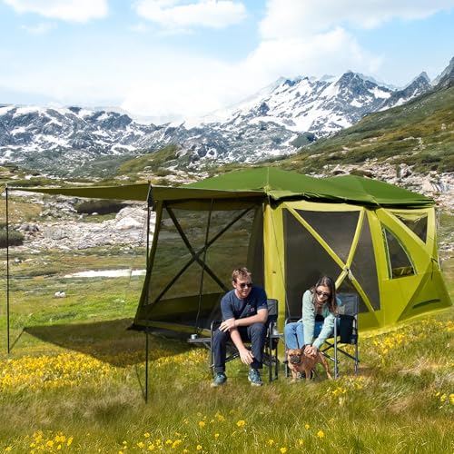 Timber Ridge 8 Person Instant Pop Up Cabin Tent, Easy