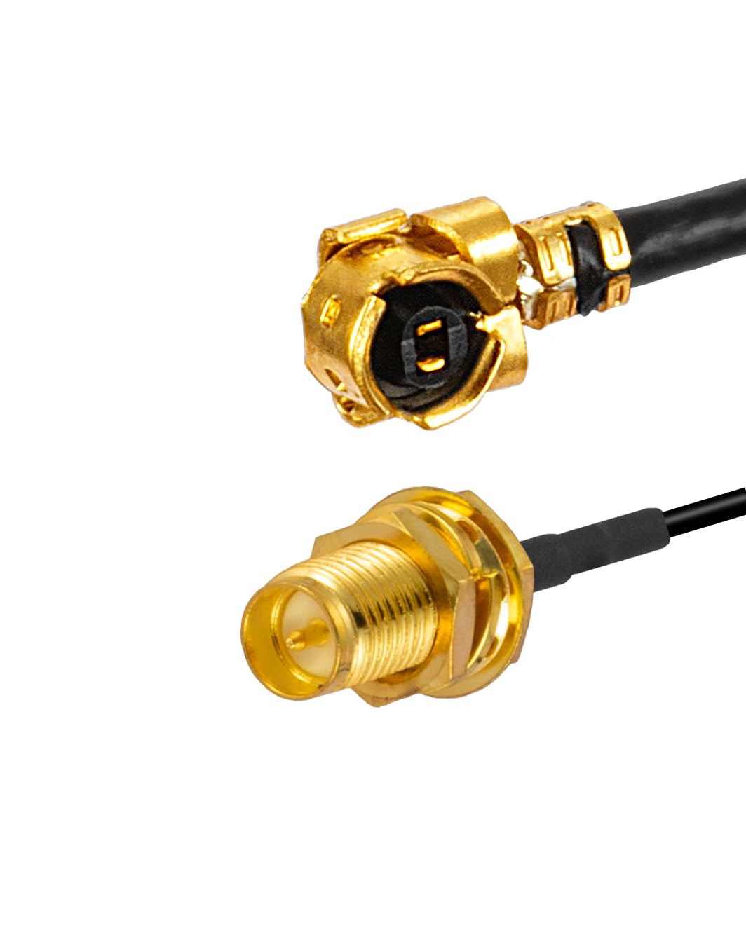 Vecys 2 Pièces U.F.L1 Vers SMA Femelle Câble Coaxial Faible Perte 2" /5CM U.F.L1 RG178 RF Coaxial Pigtail Cable Pour Routeurs Sans Fil Mini PCIE Network Cards PCI Wi-Fi WAN Repeater