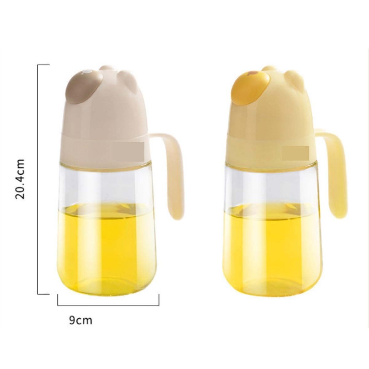 Dispenser per Salsa di Soia Cucina Domestica Salsa Di Soia Aceto Condimento Bottiglia Serbatoio Olio Bottiglia Di Olio Di Vetro Set Da 2 Pezzi Contenitore Dell'olio