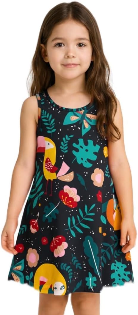 Vestido Infantil Verão Kyly 100% algodão Tamanhos 1 ao 3