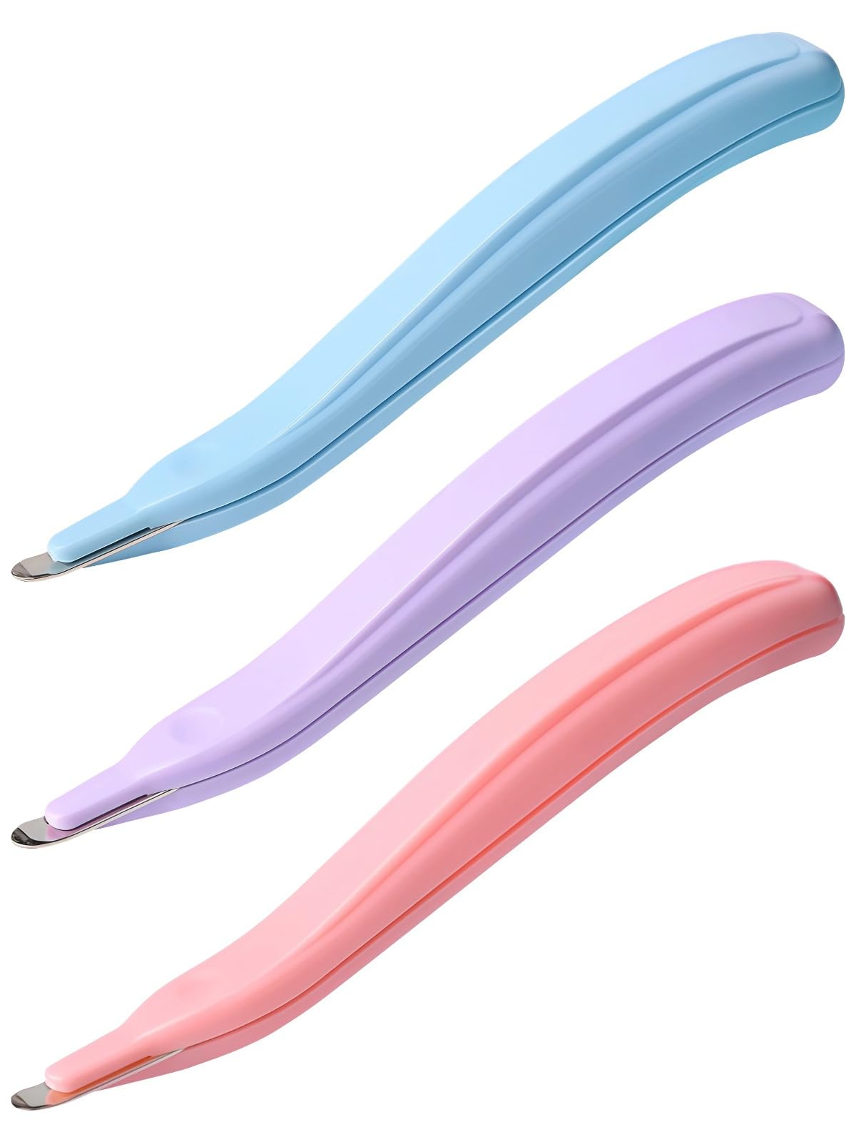 Set di 3 levapunti semplice con manico ergonomico, strumento di rimozione senza sforzo, adatto per graffette da 10, 24/6, 26/6, per ufficio, casa, scuola