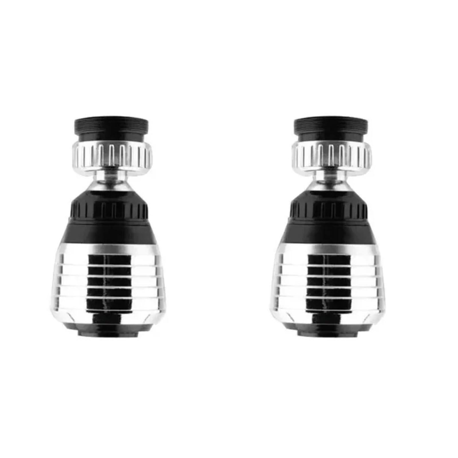 2Pcs Rotate Swivel Faucet Nozzle Filter Adapter Water Saving Tap Aerator Diffuser for Kitchen Faucet