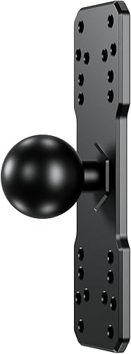 Miniatura 9 de BRCOVAN Soporte para buscador de peces de bola de 1.5 pulgadas, placa electrónica marina universal de aleación de aluminio para soportes RAM, tamaño