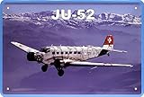 Motiv: Junkers JU-52 Flugzeug Plain Blechschild