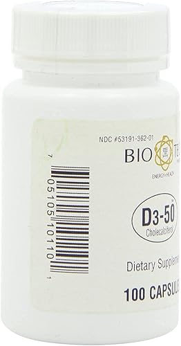 Miniatura 7 de BioTech Pharmacal D3-50 (50.000 UI) - 100 cápsulas (FFP)