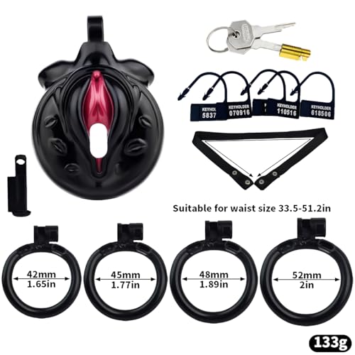 Cage de chasteté homme contre érection sextoy sissy noir