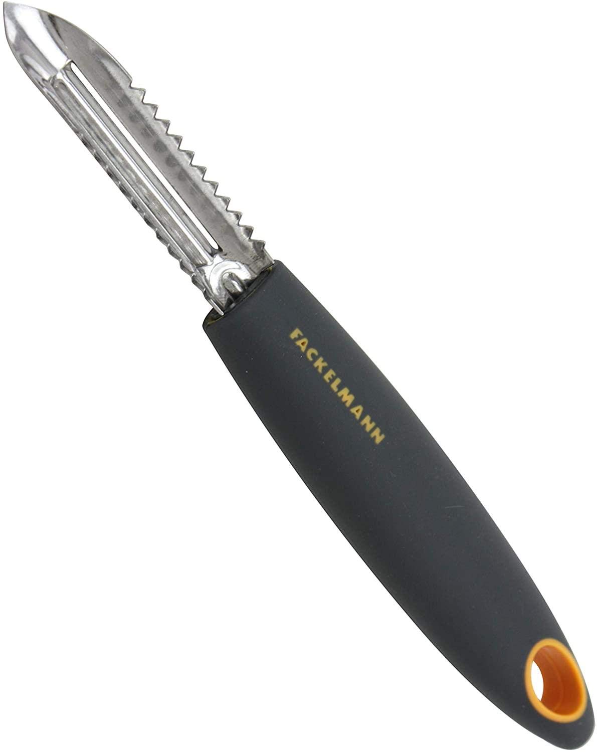 Pelapatate Fackelmann Mode In Acciaio Inox - Y-Peeler Dritto Con Anello Per Appendere, Lavabile In Lavastoviglie (18,5x5,5x2 Cm) - 4
