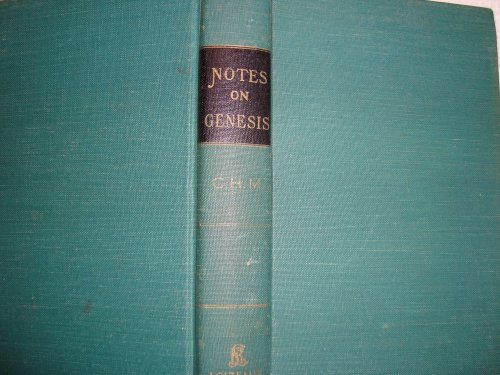 Notes on the book of Genesis B00086J4R6 Book Cover