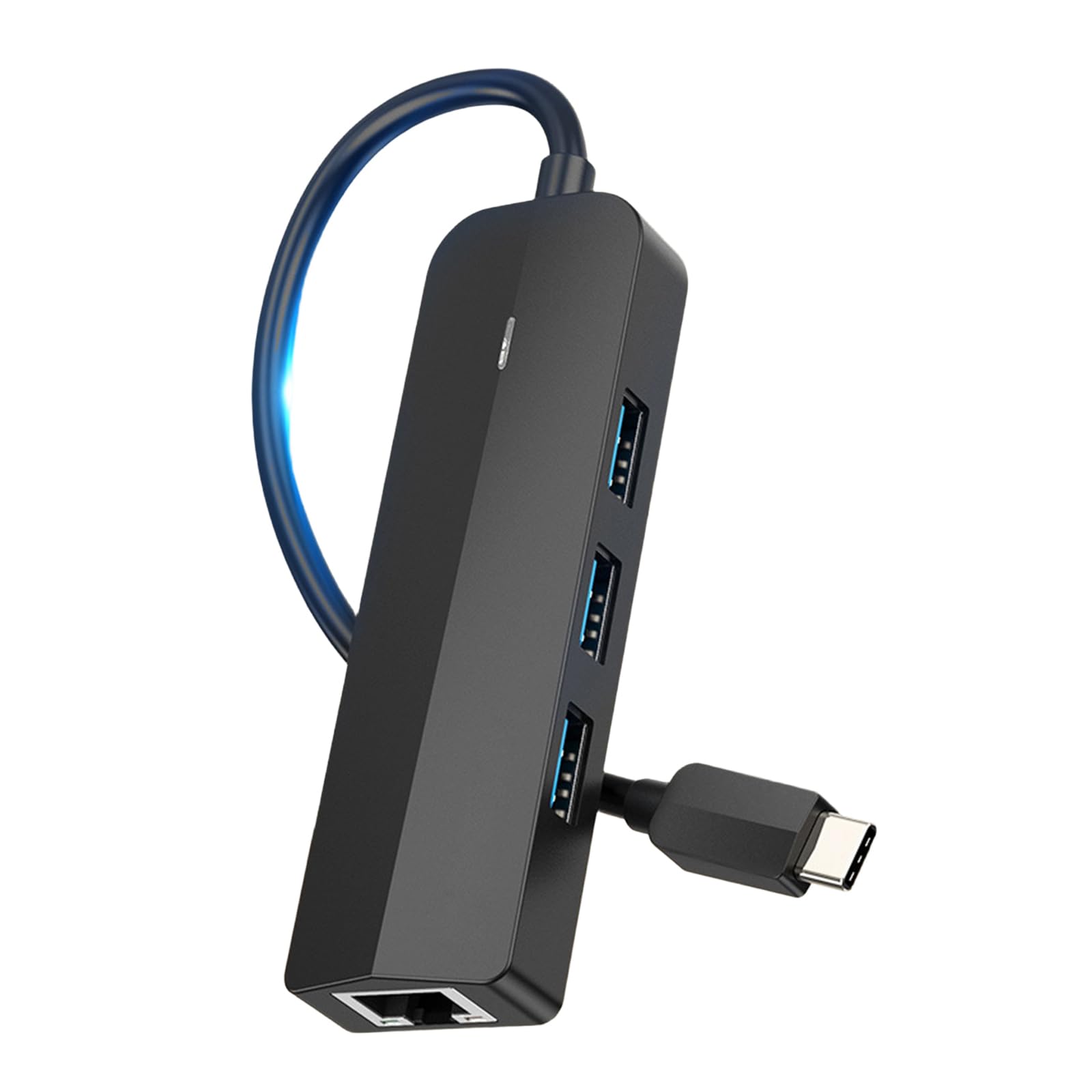 Dongle USB C con puerto Ethernet y 3 ranuras USB 3.0 estación de acoplamiento para mejorar la conexión en portátiles Gigabit Ethernet USB C Link