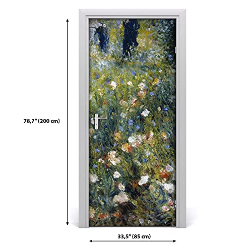 Vinilo para puerta de 77x200 cm autoadhesivo e impermeable diseño Paraguas de Lady 4