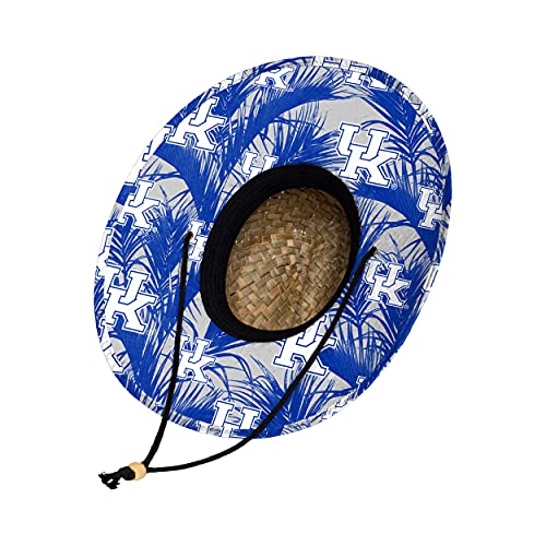 Image of FOCO Men's NCAA College Team Logo Floral Straw Sun Hat