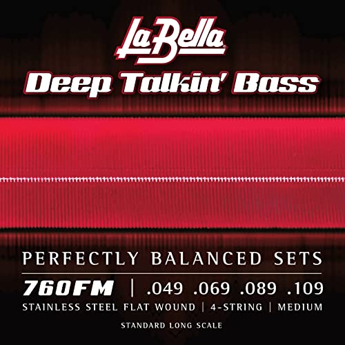 La Bella 760FM/Deep Talkin' Bass/Medium/049-109/Stainless Flat Wound