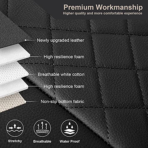 Giant Panda Front Car Seat Covers, Bucket Seat Covers, Leather High Back Auto Seat Covers For Cars, Trucks, Jeep, Van, Suv, Pickup, Airbag Compatible (Black) #TOP2