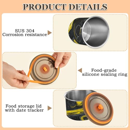 Contenedor de almacenamiento para café OTVEE 900ml acero inoxidable miniatura 5