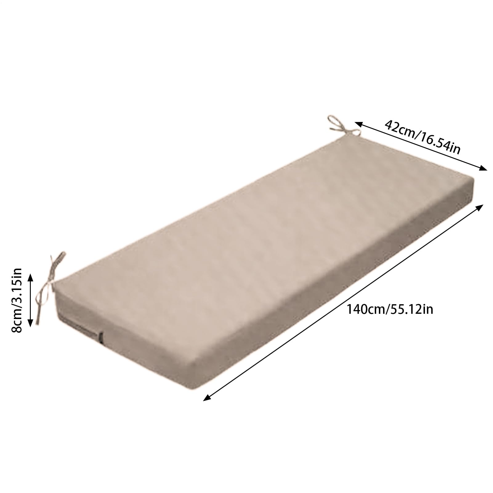 Cuscino da panca portico, cuscino da banco impermeabile - Cuscino oscillante esterno impermeabile | per sedia per mobili, cuscino di divano morbido, sostituzione del lettigro resistente agli interni p