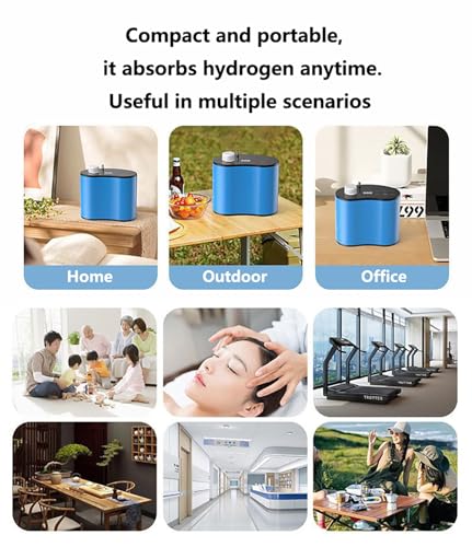 YUDNLIB Portable Hydrogen Inhalation Machine, 225ML High Purity H2 Molecular Hydrogen Inhaler, for Home use, Travel, Athletes, Fitness Personnel, The Elderly - Image 8