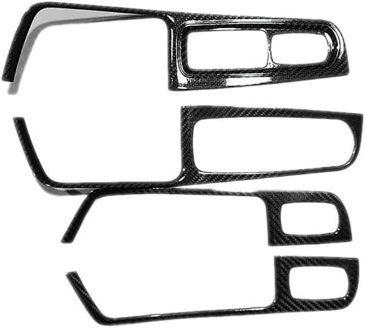 New Carbon Fiber Window Control Covers Compatible With PORSCHE Macan 2014-2020 (Black)