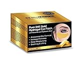 BioMiracle Pure 24K Gold Hydrogel Eye Mask Patch Luxury Advanced Bio Formula for Firmness, Moisture, Soothing & Lifting (60 Pieces)
