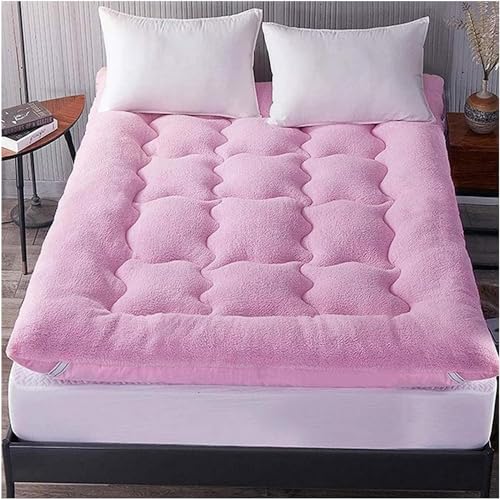 Colchón de futón japonés doble, individual, plegable, colchón de forro polar para dormitorio familiar, ligero y cómodo, perfecto para uso en interiores y exteriores (color: A Tamaño: 90 x 200 cm)