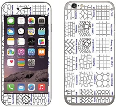Jerry Sport Season Stones Division Supplies Andesite Stone Slabs Andesite Stone Sticker Skin For iPhone 6/6s Plus 5.5 stone pattern No Sticky Residue