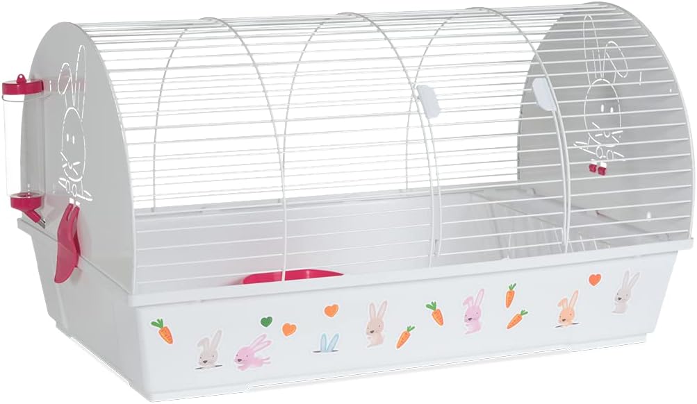 VOLTREGASPAIN RABBIT CAGE 990 WHITE FUCHSIA