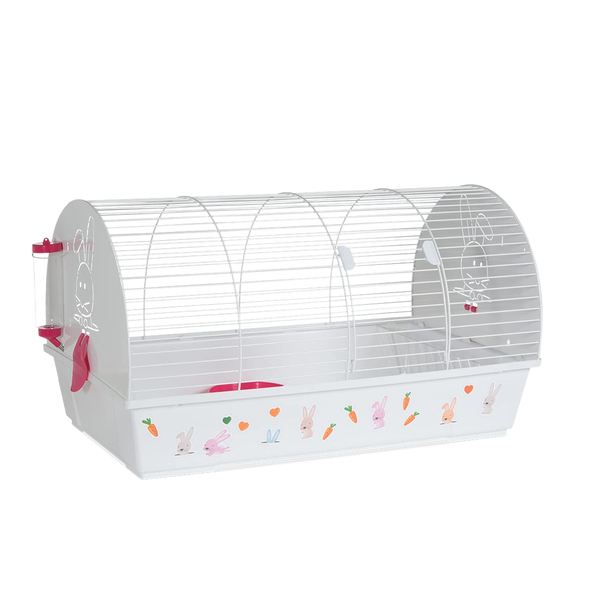 VOLTREGASPAIN RABBIT CAGE 990 WHITE FUCHSIA