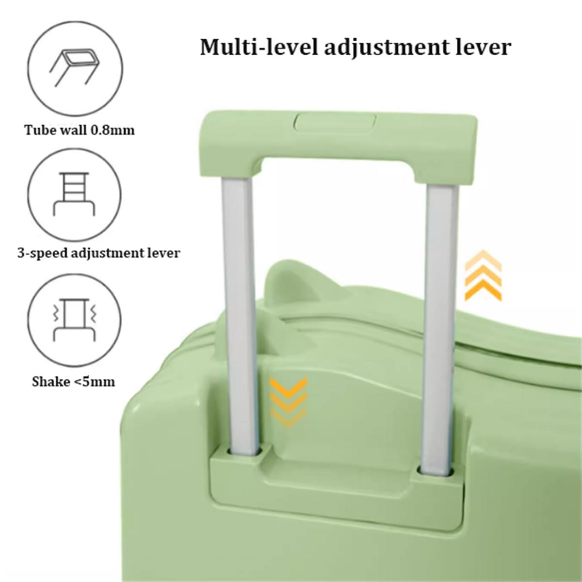 Reisekoffer zum Aufsitzen für Kinder, Rollgepäck für Kinder mit Zahlenschloss, Sicherheitsgurt/Teleskopgriff, Reisegepäcktrolley für Kinder mit 6 Universalrädern, für Jungen und Mädchen,F,24inch