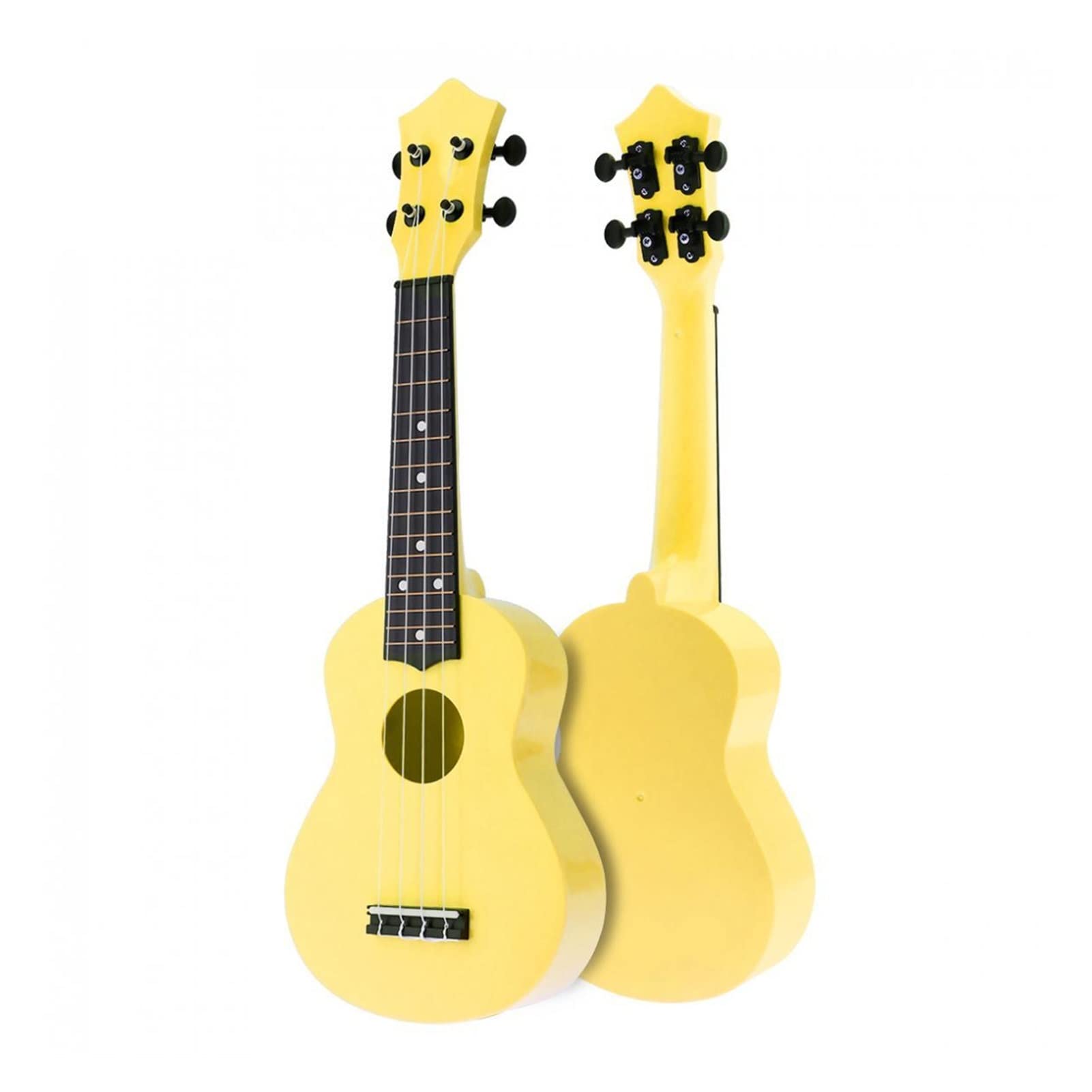 21 -calowy sopran akustyczny ukulele 4 strings gitarę instrument dla dzieci i muzyki dla dzieci (Color : Yellow, Size : 21 Inch)