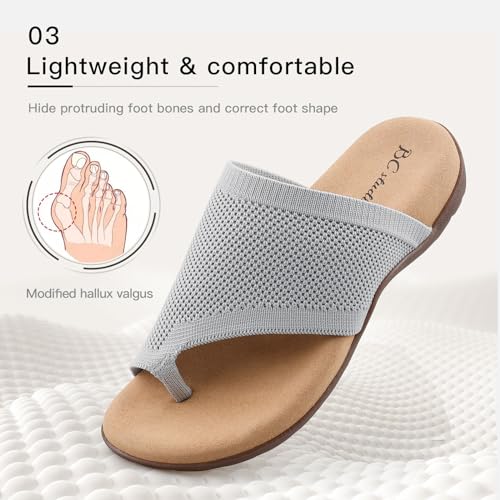 Image of BCSTUDIO Women Comfortable Orthopedic Flip Flops Sandals with Arch Support