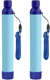 Filtro de Agua Personal Portátil Mini, Purificador de Agua para Supervivencia, Purificador Agua Emergencia para Camping Y Senderismo, Supervivencia Emergencia
