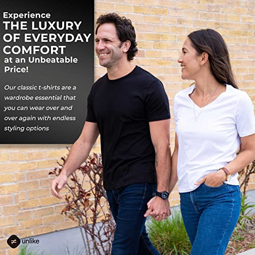 Men’s T Shirts Casual | Premium Fitted Pima Cotton T Shirts Shirts for Men | Plain Designer Soft Classic Tees | Crew Neck3