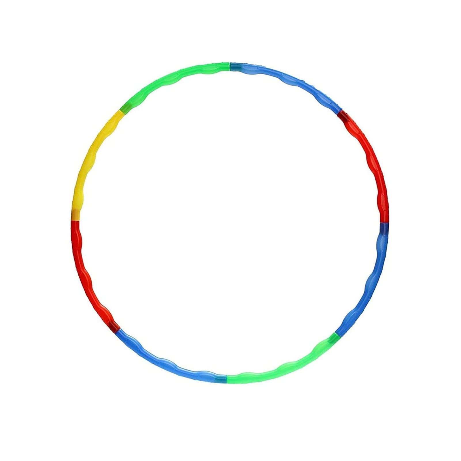 PNJB, Classic Exercise Training Hula Hoop Consists of 8 Inter-Lockable Pieces (Multicolour), Exercise Ring for Aerobics and Weight Loss, and weight hoola hoop, plastic hula hoop. (4 Pcs)