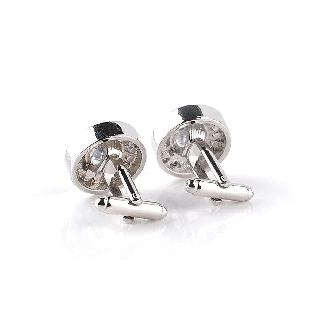 Gemelos De Camisa para Hombre Gemelos De Moda con Incrustaciones De Diamantes Los Clavos para Puños Son Resistentes A La Oxidación Y Duraderos